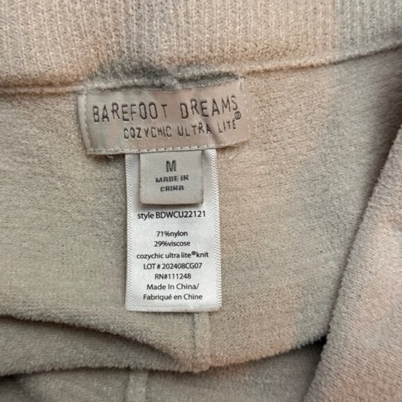 Barefoot Dreams Stone Cozy Chic Lite Patch pocket Pants Sz M Cabincore Winter - Picture 5 of 6